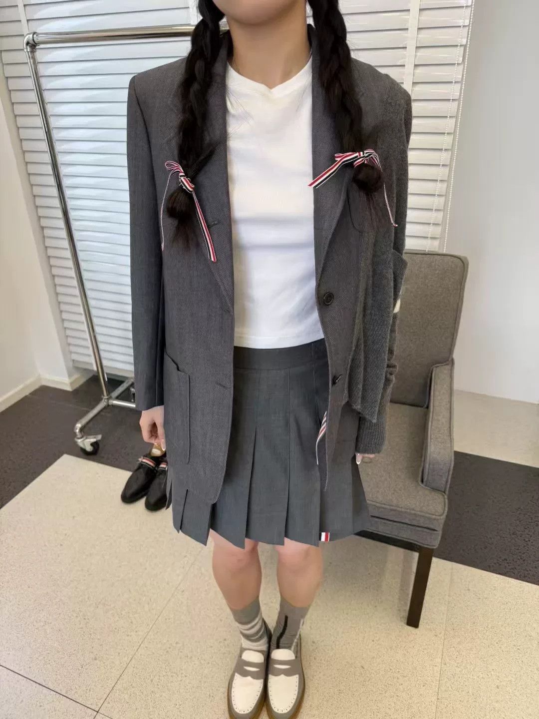 Thom Browne thom browne women's deconstructed design blazer Size M / US 6-8 / IT 42-44 - 8 Thumbnail