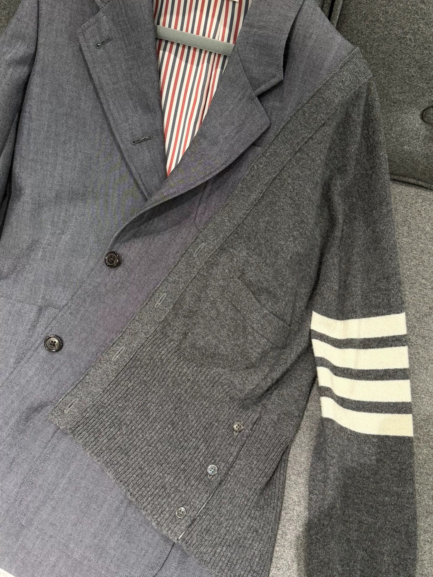 Thom Browne thom browne women's deconstructed suit jacket Size M / US 6-8 / IT 42-44 - 4 Thumbnail