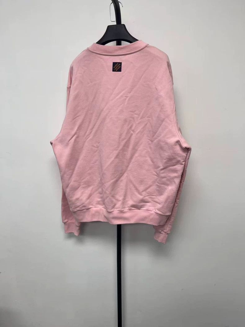 Louis Vuitton Louis Vuitton Men's Pink Crewneck Sweatshirt Size US XL / EU 56 / 4 - 2 Thumbnail