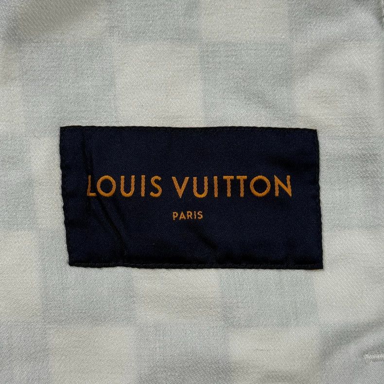 Louis Vuitton LV White Green Checkerboard Denim Jacket Size US M / EU 48-50 / 2 - 5 Thumbnail