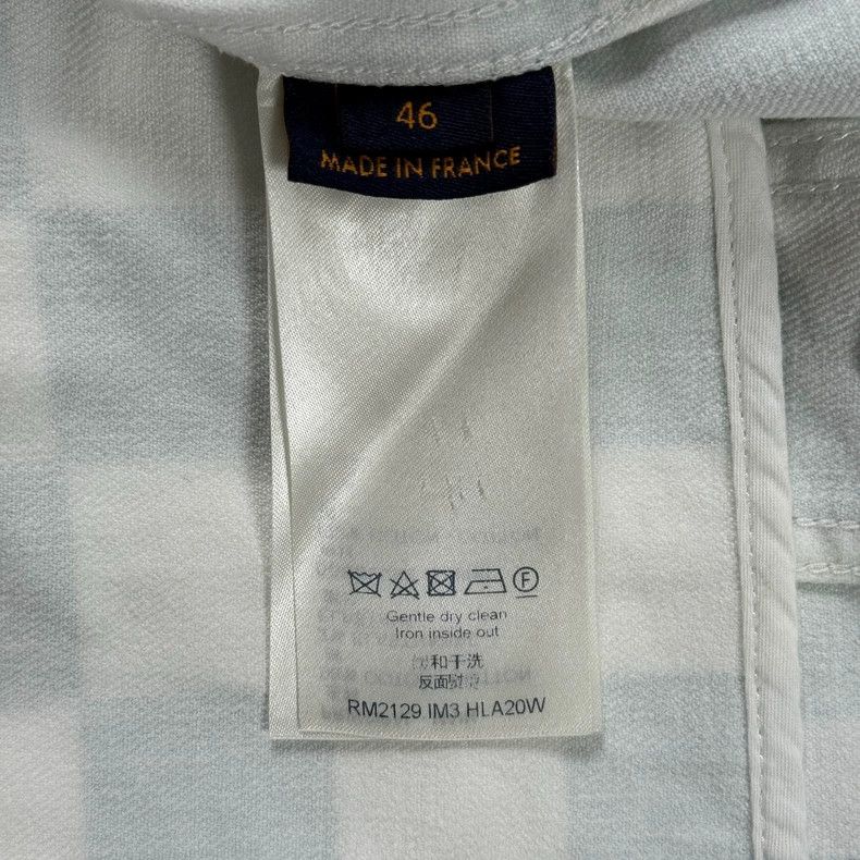 Louis Vuitton LV White Green Checkerboard Denim Jacket Size US M / EU 48-50 / 2 - 6 Thumbnail
