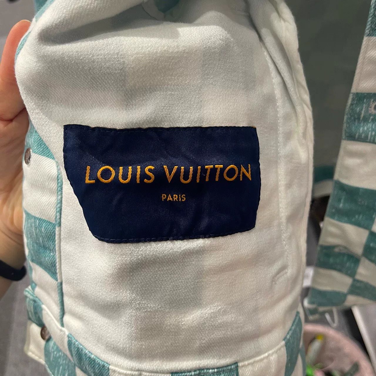 Louis Vuitton Louis Vuitton Checkerboard Denim Jacket Size US L / EU 52-54 / 3 - 4 Thumbnail