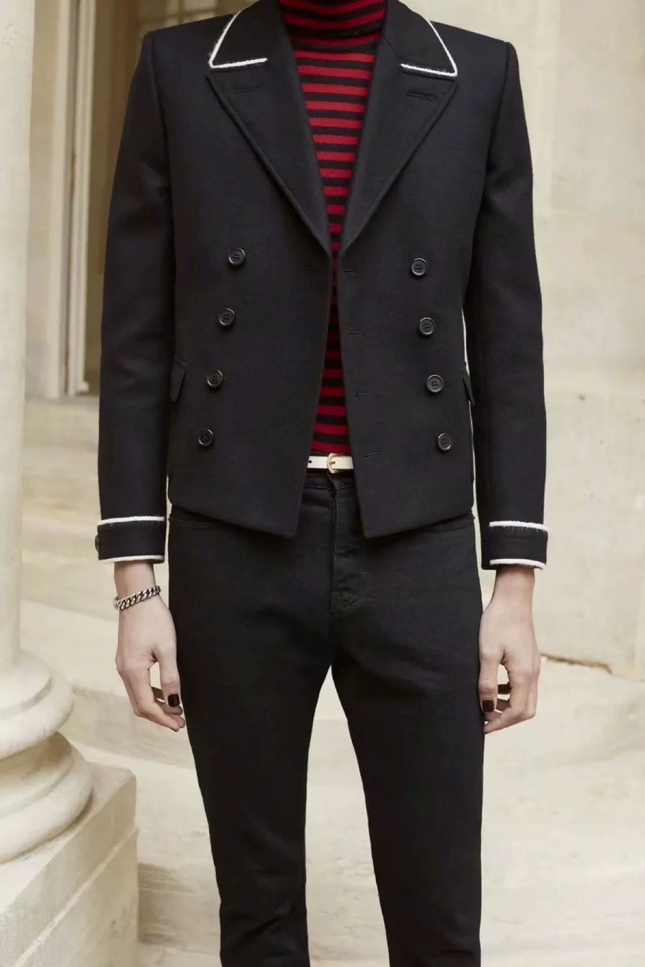 Saint Laurent Paris saint laurent double-breasted wool jacket Size US L / EU 52-54 / 3 - 8 Thumbnail