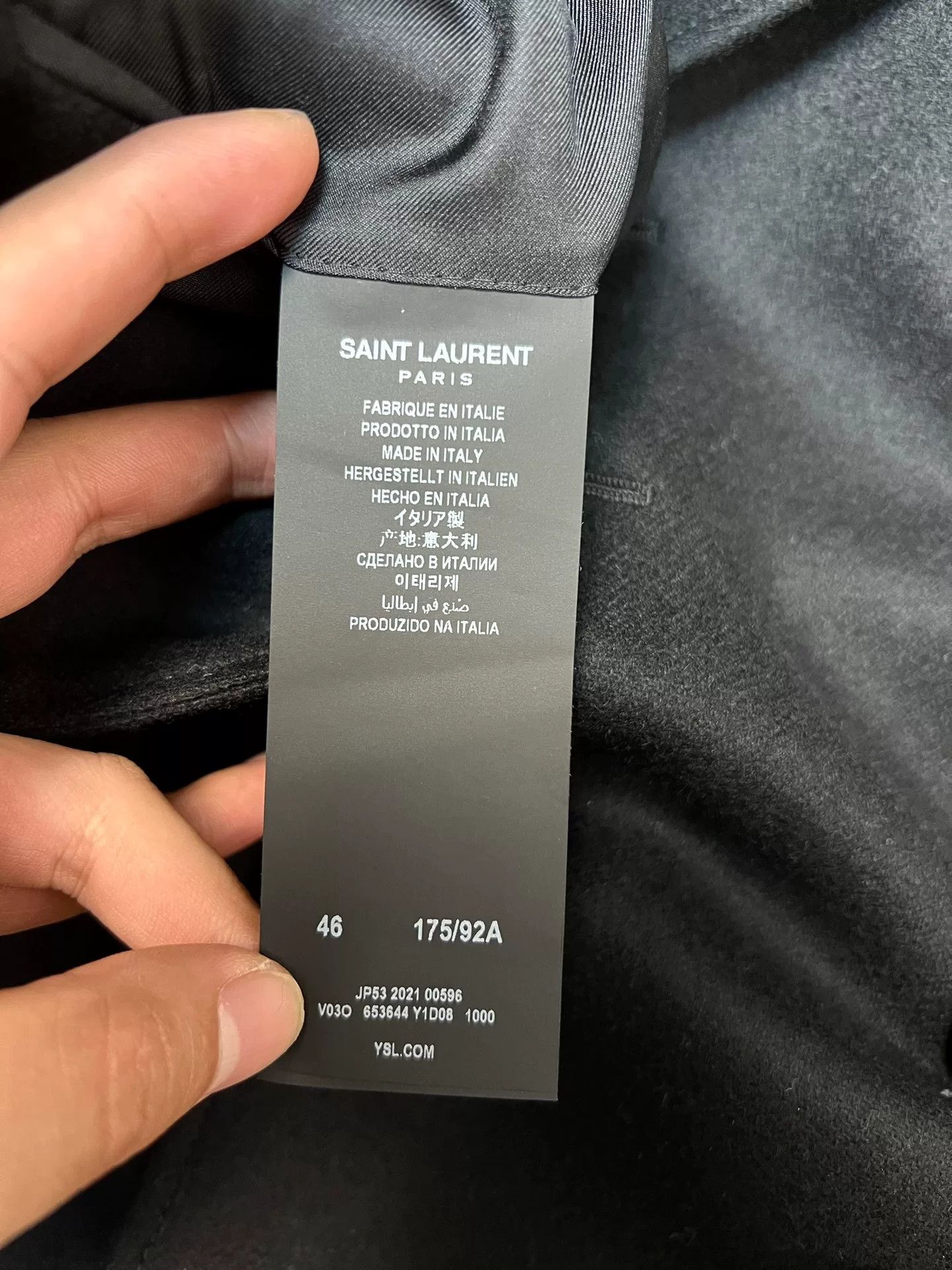 Saint Laurent Paris saint laurent double-breasted wool jacket Size US L / EU 52-54 / 3 - 5 Thumbnail
