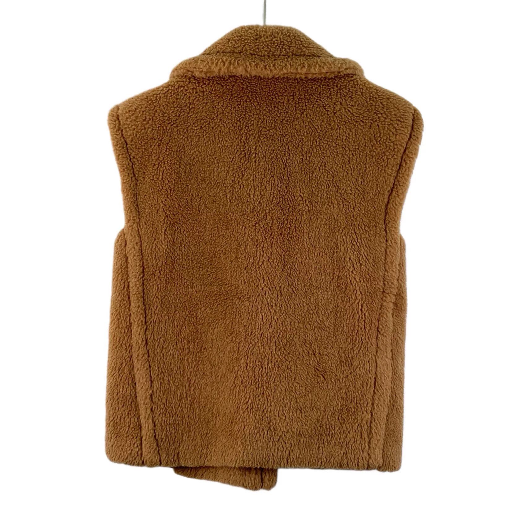 Max Mara Maxmara Teddy Series Brown Sleeveless Coat Size US M / EU 48-50 / 2 - 2 Thumbnail