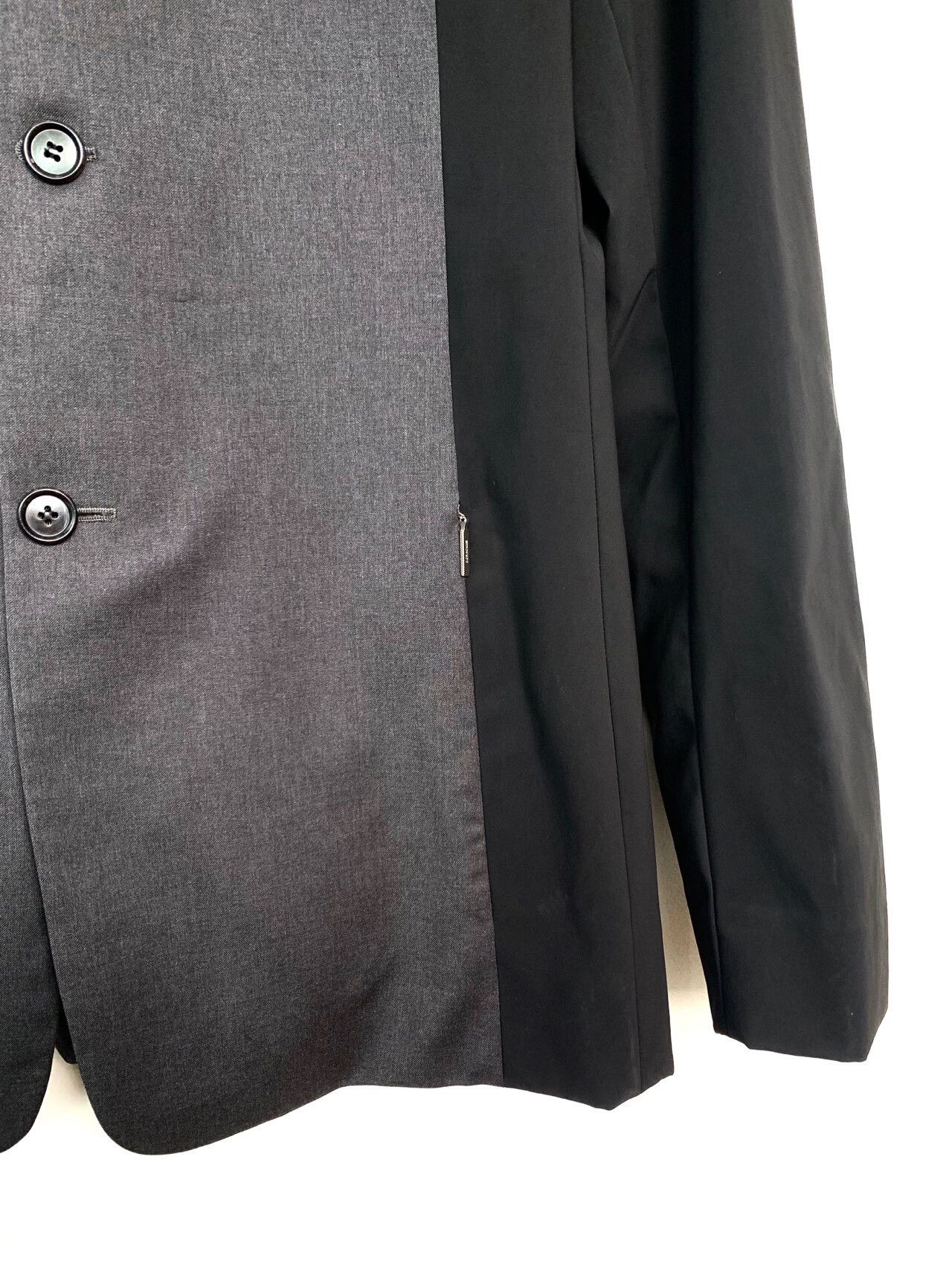Dior Dior Men's Black Gray Wool Blazer Size US XL / EU 56 / 4 - 4 Thumbnail