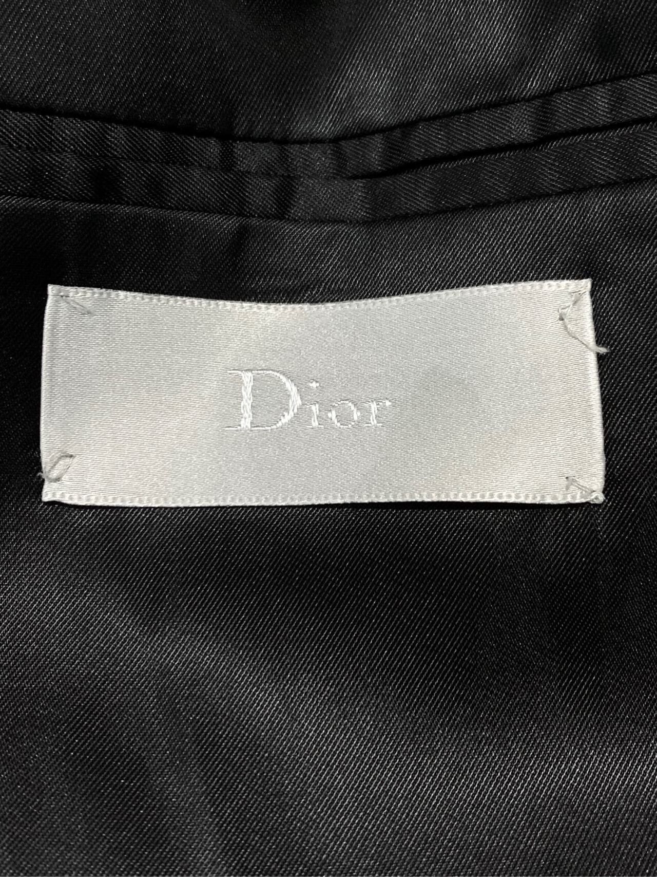 Dior Dior Men's Black Gray Wool Blazer Size US XL / EU 56 / 4 - 6 Thumbnail