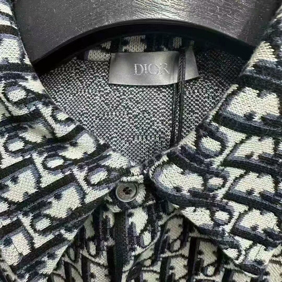 Dior Dior Black White Knit Print Shirt Size US S / EU 44-46 / 1 - 2 Thumbnail