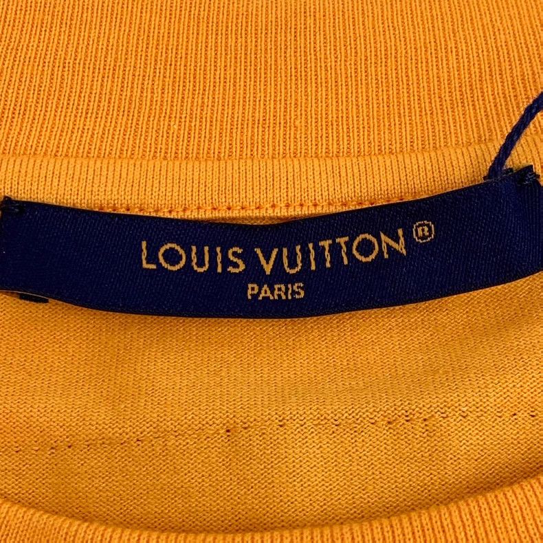 Louis Vuitton Louis Vuitton Orange Logo Cotton T-shirt Size US L / EU 52-54 / 3 - 5 Thumbnail