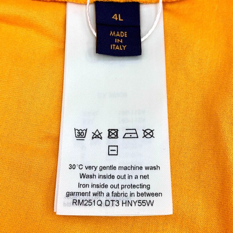 Louis Vuitton Louis Vuitton Orange Logo Cotton T-shirt Size US L / EU 52-54 / 3 - 7 Thumbnail