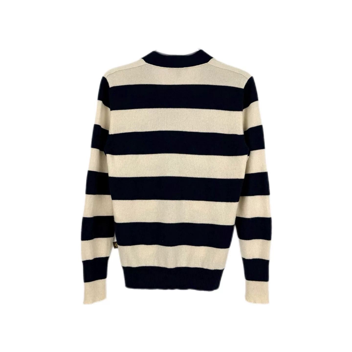 Louis Vuitton Louis Vuitton Blue White Stripe Cashmere Cardigan Size US M / EU 48-50 / 2 - 2 Thumbnail