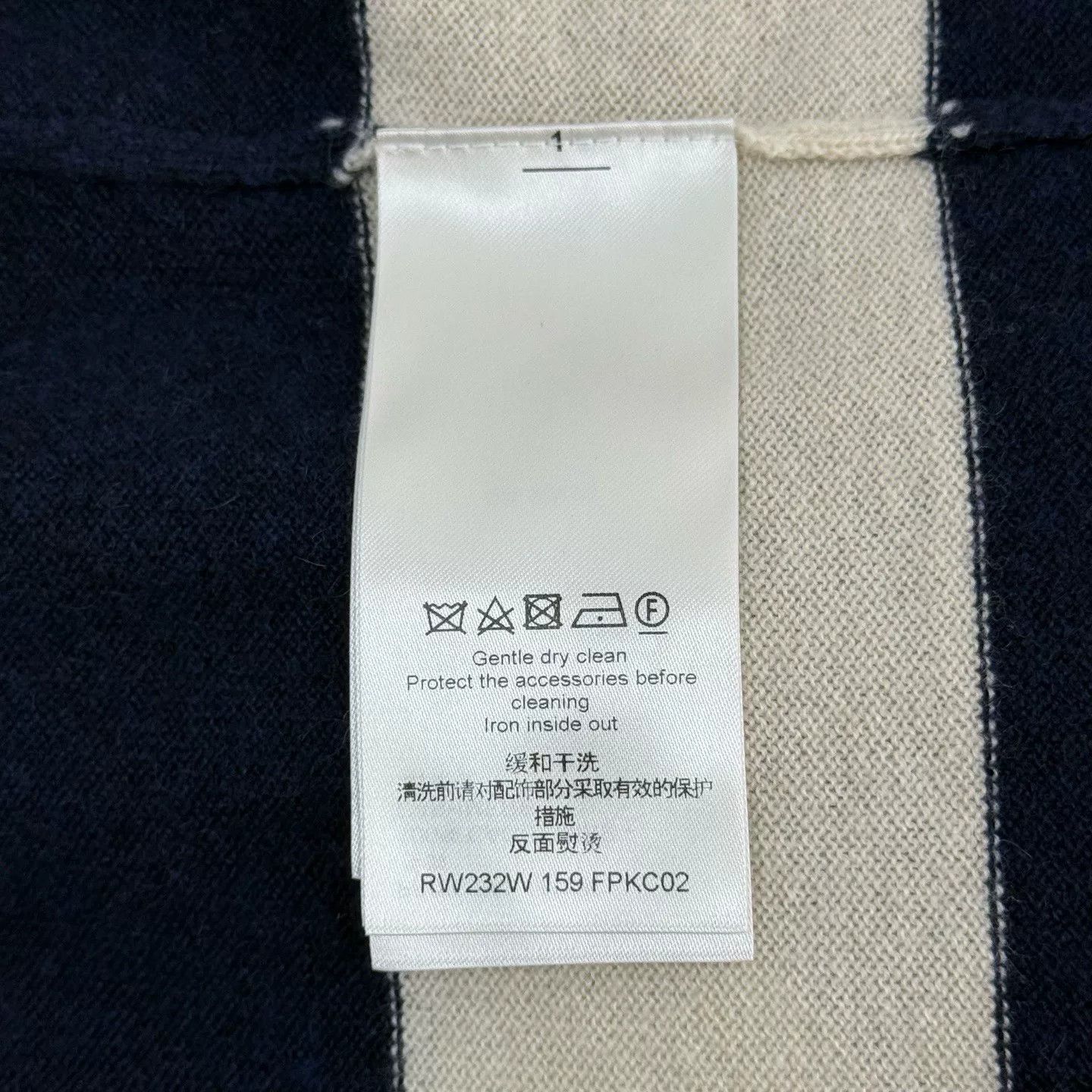 Louis Vuitton Louis Vuitton Blue White Stripe Cashmere Cardigan Size US M / EU 48-50 / 2 - 6 Thumbnail