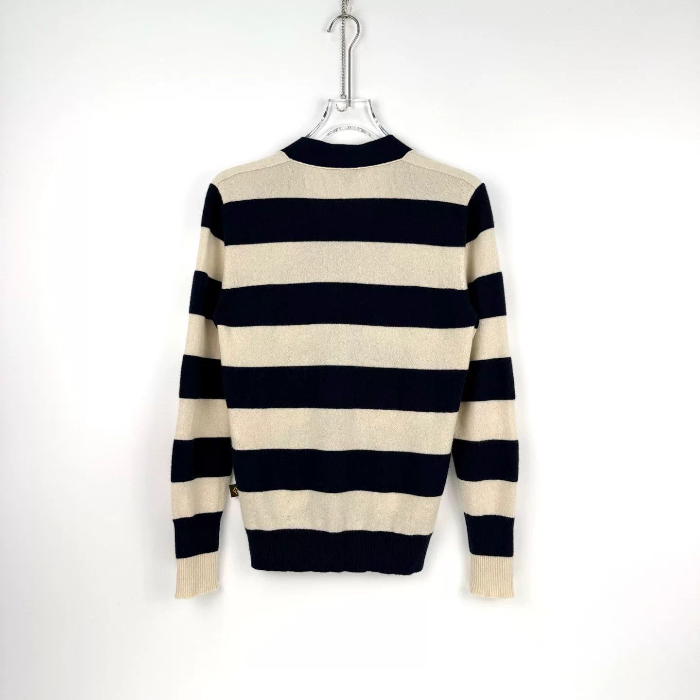 Louis Vuitton Louis Vuitton Blue White Stripe Cashmere Cardigan Size US M / EU 48-50 / 2 - 4 Thumbnail
