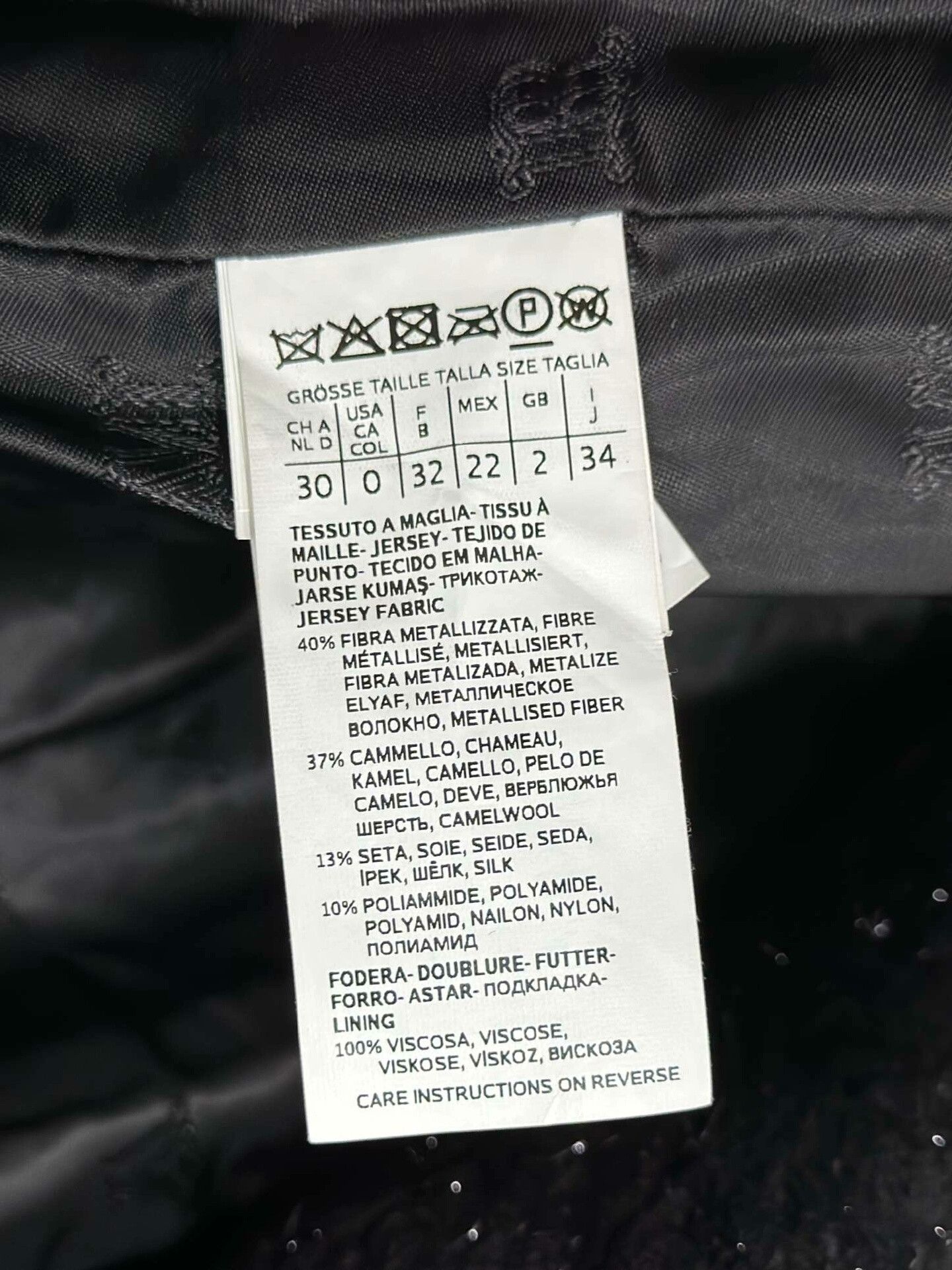 Max Mara black teddy coat with silver threads Size US S / EU 44-46 / 1 - 4 Thumbnail
