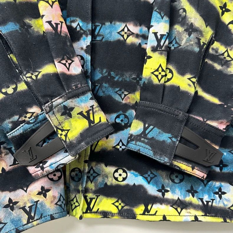 Louis Vuitton Louis Vuitton Tie Dye Monogram Denim Jacket Size US XXL / EU 58 / 5 - 7 Thumbnail