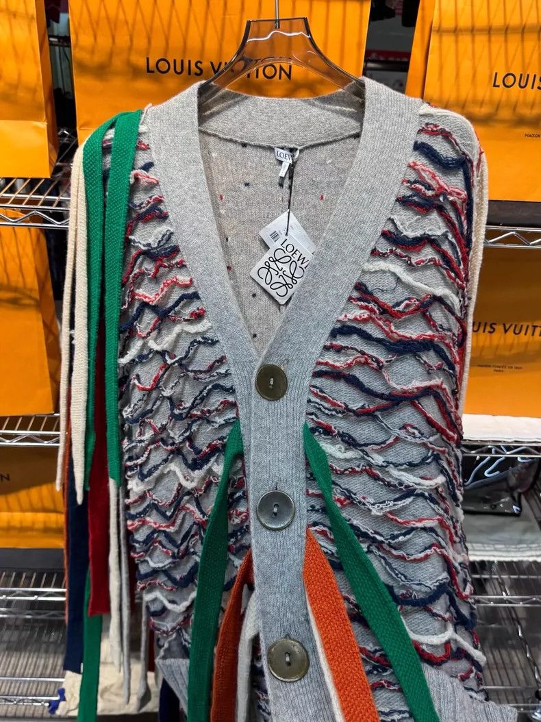 Loewe Loewe Heavy Wool Knit Colorful Cardigan Size US M / EU 48-50 / 2 - 2 Thumbnail