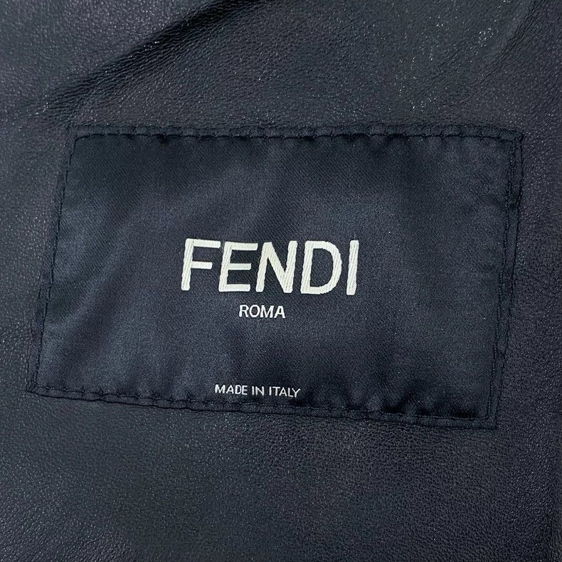 Fendi Fendi Logo Reversible Lapel Zip Jacket Outerwear Size US S / EU 44-46 / 1 - 5 Thumbnail