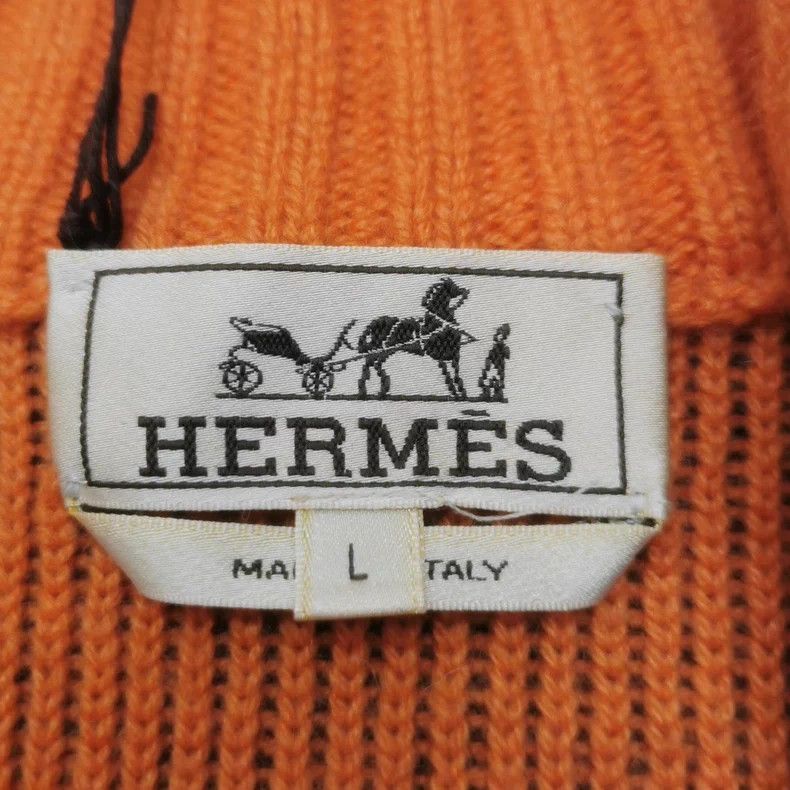 Hermes Hermes Wool Cashmere Blend Zip Sweater L Size US L / EU 52-54 / 3 - 2 Thumbnail