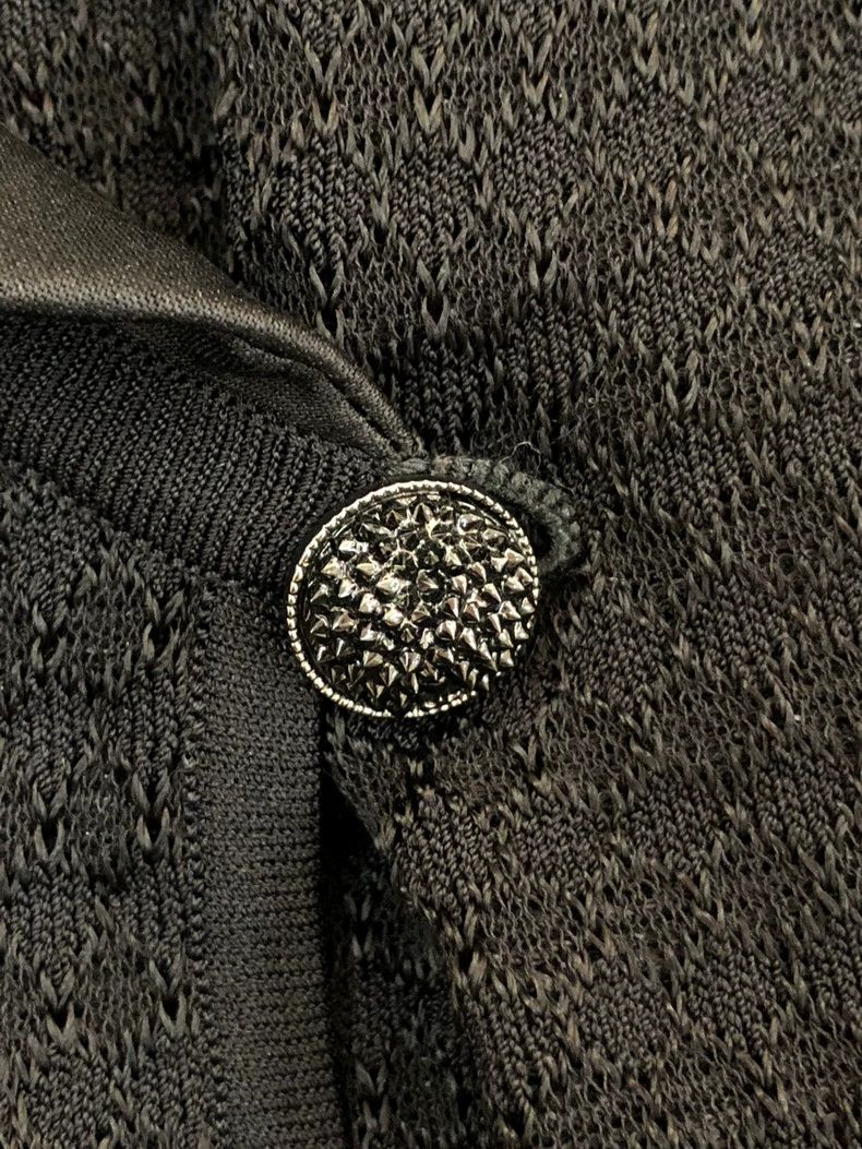 Chanel Chanel Black Hollow Lace Blazer Size US M / EU 48-50 / 2 - 6 Thumbnail