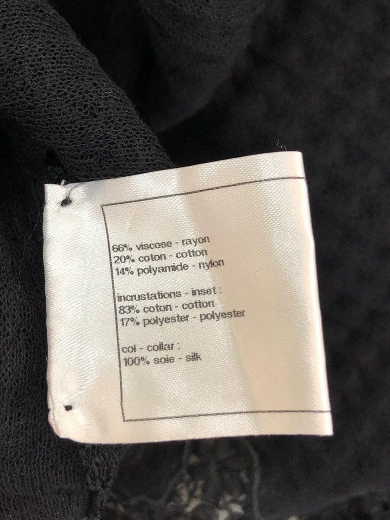 Chanel Chanel Black Hollow Lace Blazer Size US M / EU 48-50 / 2 - 7 Thumbnail