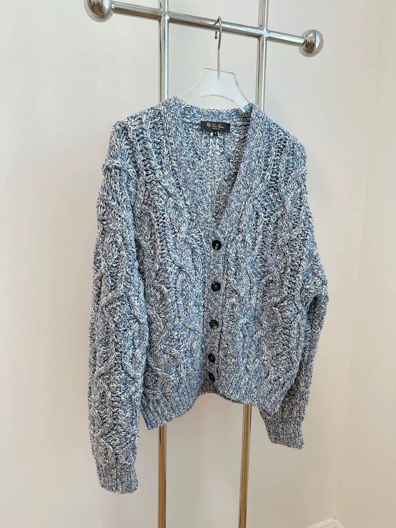 Loro Piana Loro Piana Blue Cable Cashmere Cardigan Size US S / EU 44-46 / 1 - 3 Thumbnail