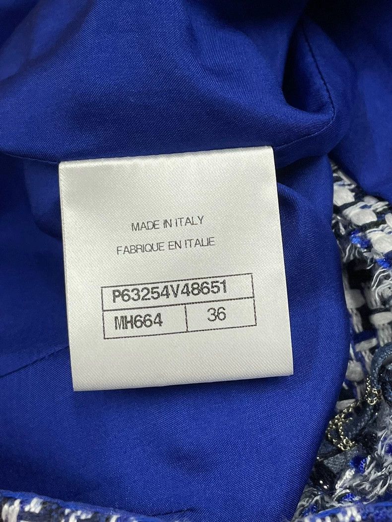 Chanel Chanel Blue White Tweed Plaid Shorts Size US 36 / EU 52 - 6 Thumbnail