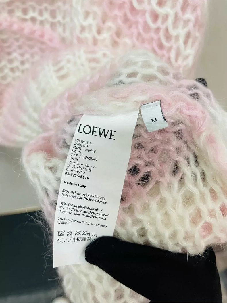 Loewe Loewe Pink Hollow-out Sweater M Size US M / EU 48-50 / 2 - 2 Thumbnail