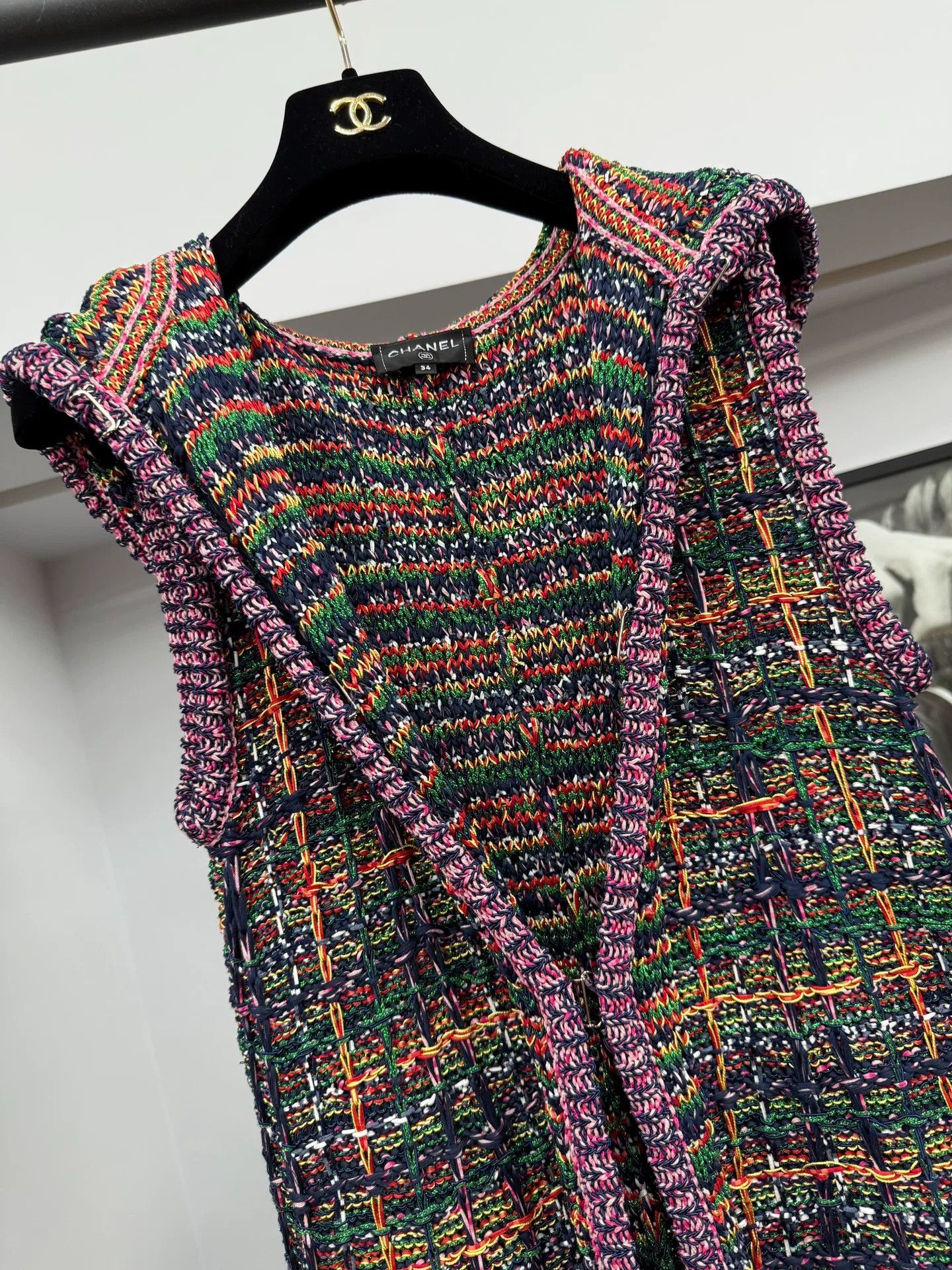 Chanel Chanel Multi Knit Hooded Vest Coat Size US M / EU 48-50 / 2 - 2 Thumbnail