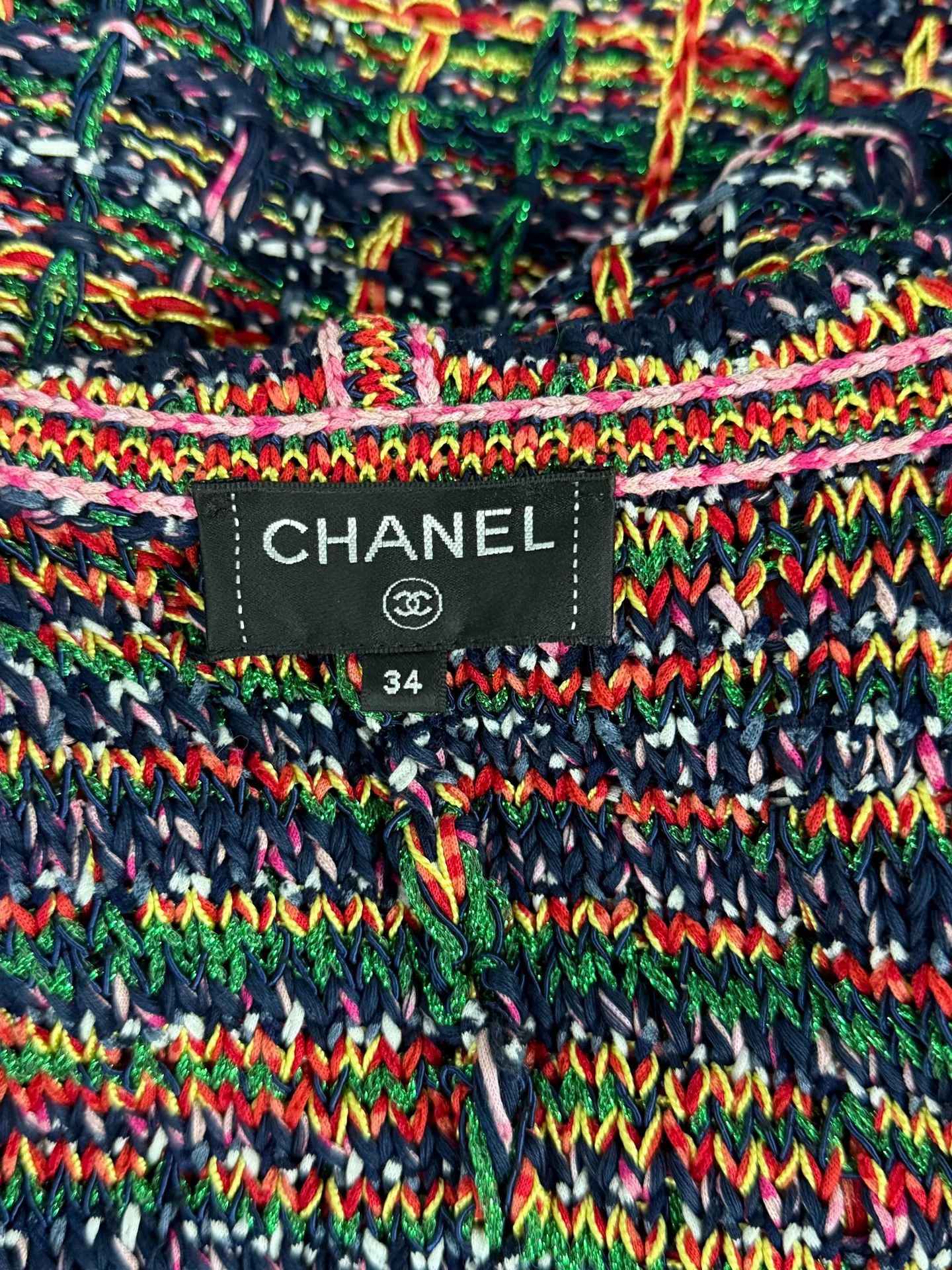 Chanel Chanel Multi Knit Hooded Vest Coat Size US M / EU 48-50 / 2 - 4 Thumbnail