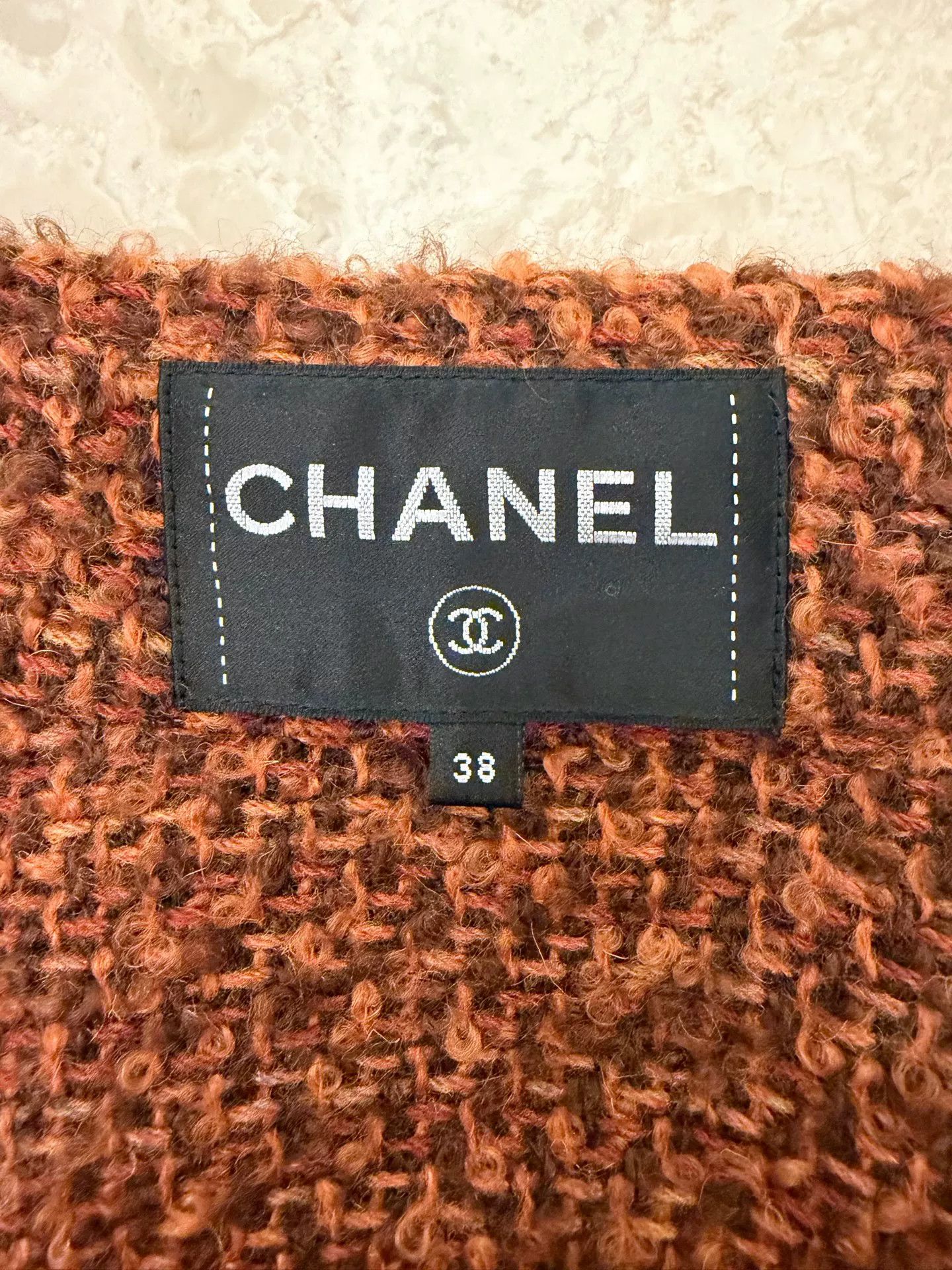 Chanel Chanel Rust Red Wool Knit Jacket Size US S / EU 44-46 / 1 - 3 Thumbnail