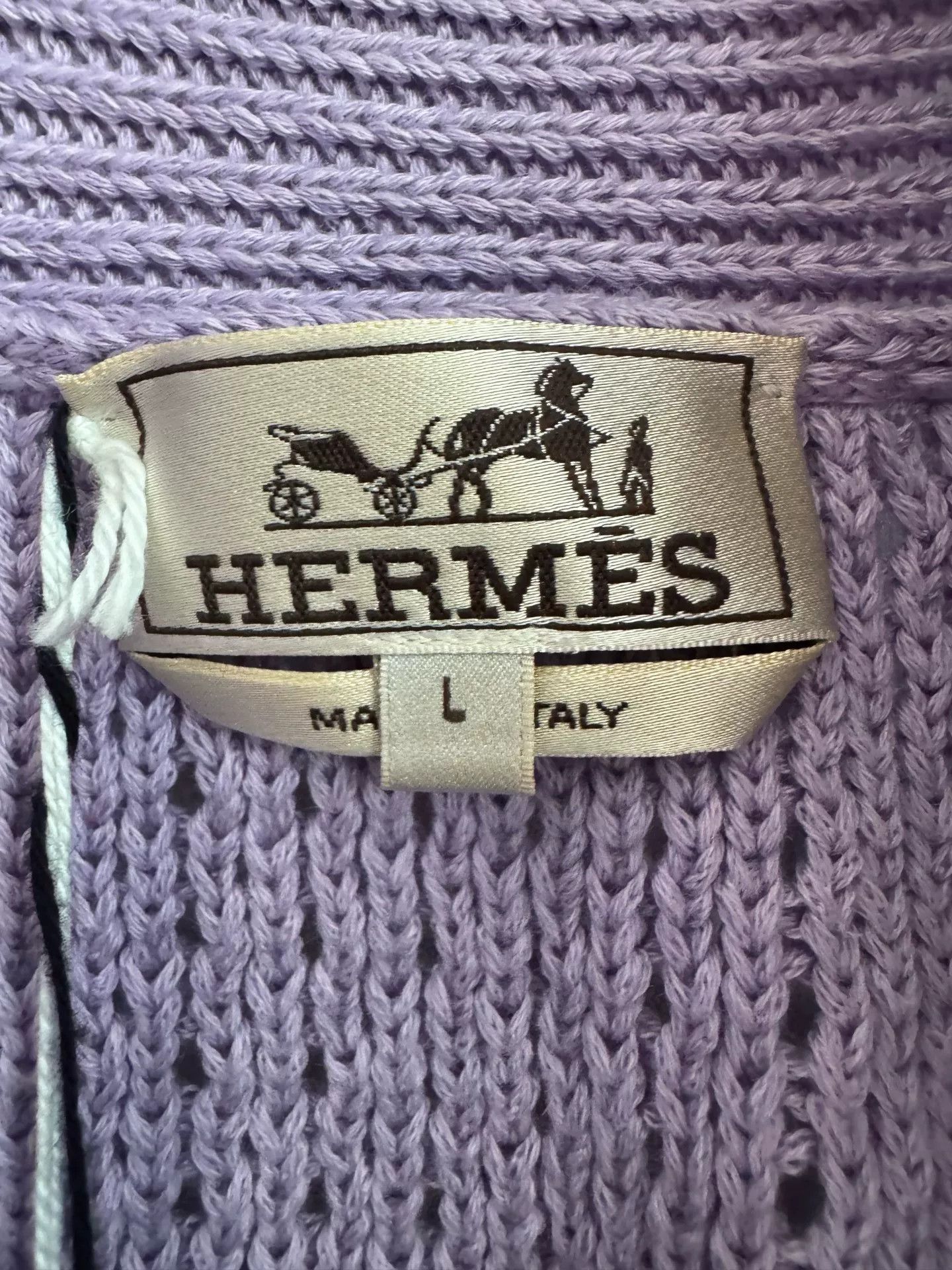 Hermes Hermes Purple Men's Knit Sweater L Size US L / EU 52-54 / 3 - 2 Thumbnail