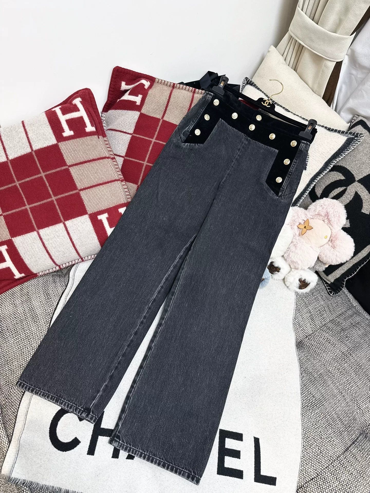 Chanel Chanel 20A Black Gray Denim Pants Size US 36 / EU 52 - 7 Thumbnail