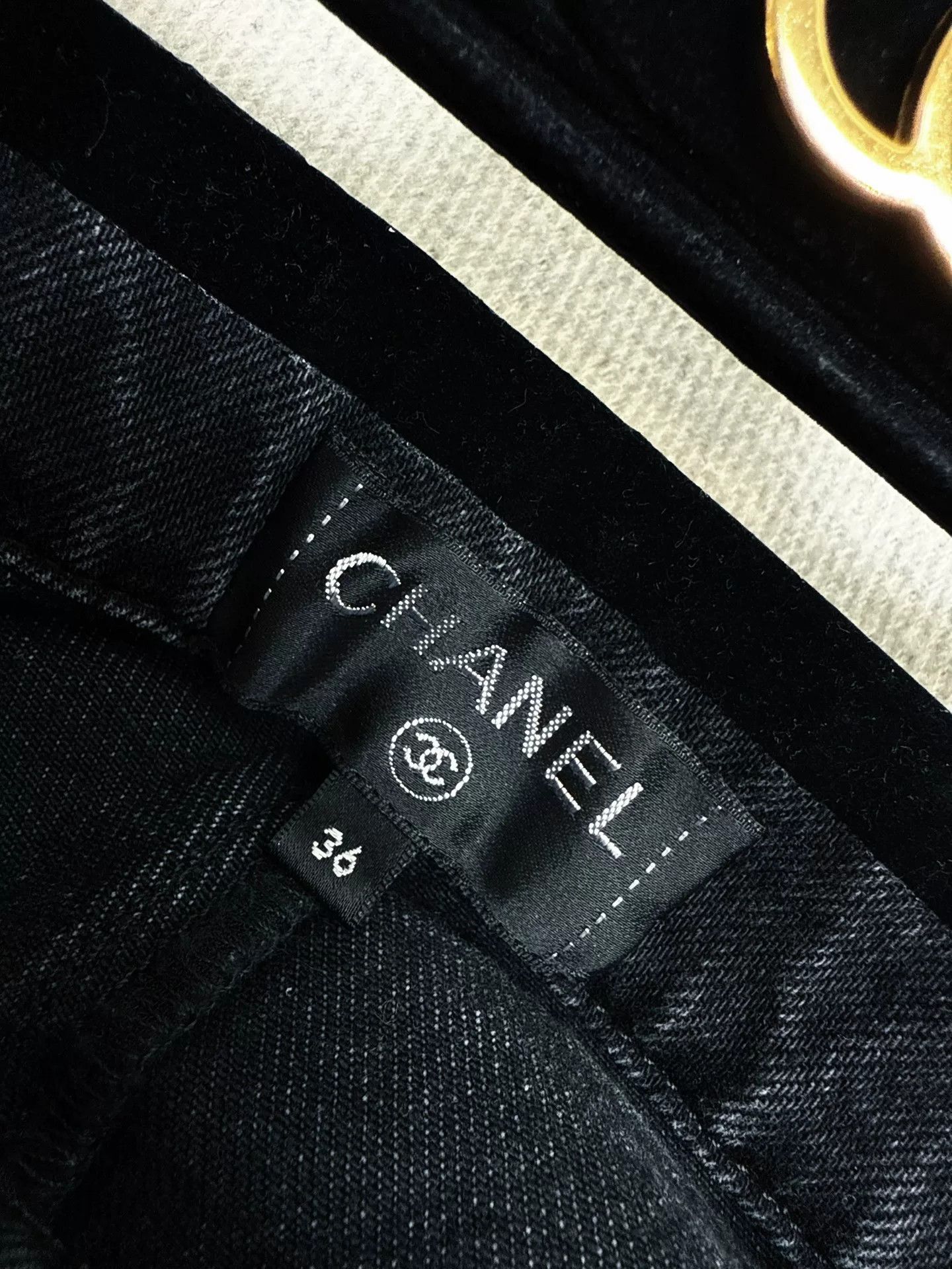 Chanel Chanel 20A Black Gray Denim Pants Size US 36 / EU 52 - 4 Thumbnail