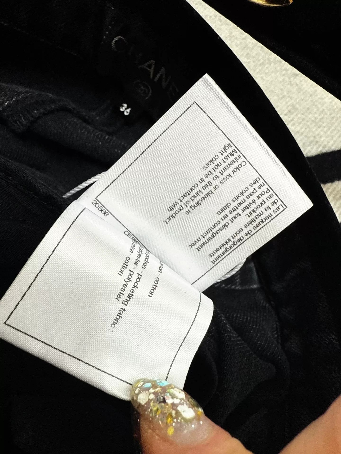 Chanel Chanel 20A Black Gray Denim Pants Size US 36 / EU 52 - 6 Thumbnail