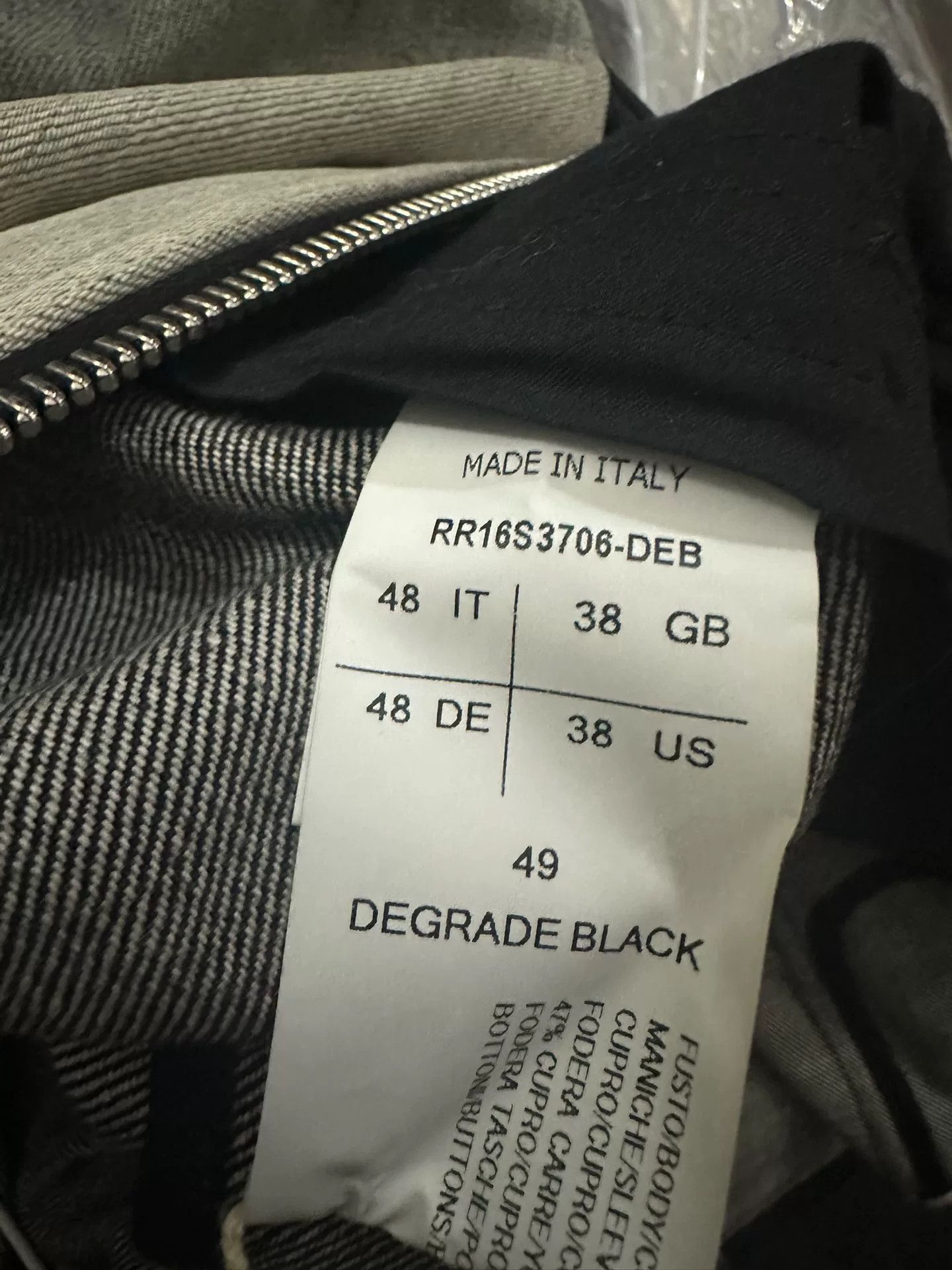 Rick Owens gradient denim jacket with contrast sleeves Size US L / EU 52-54 / 3 - 3 Thumbnail