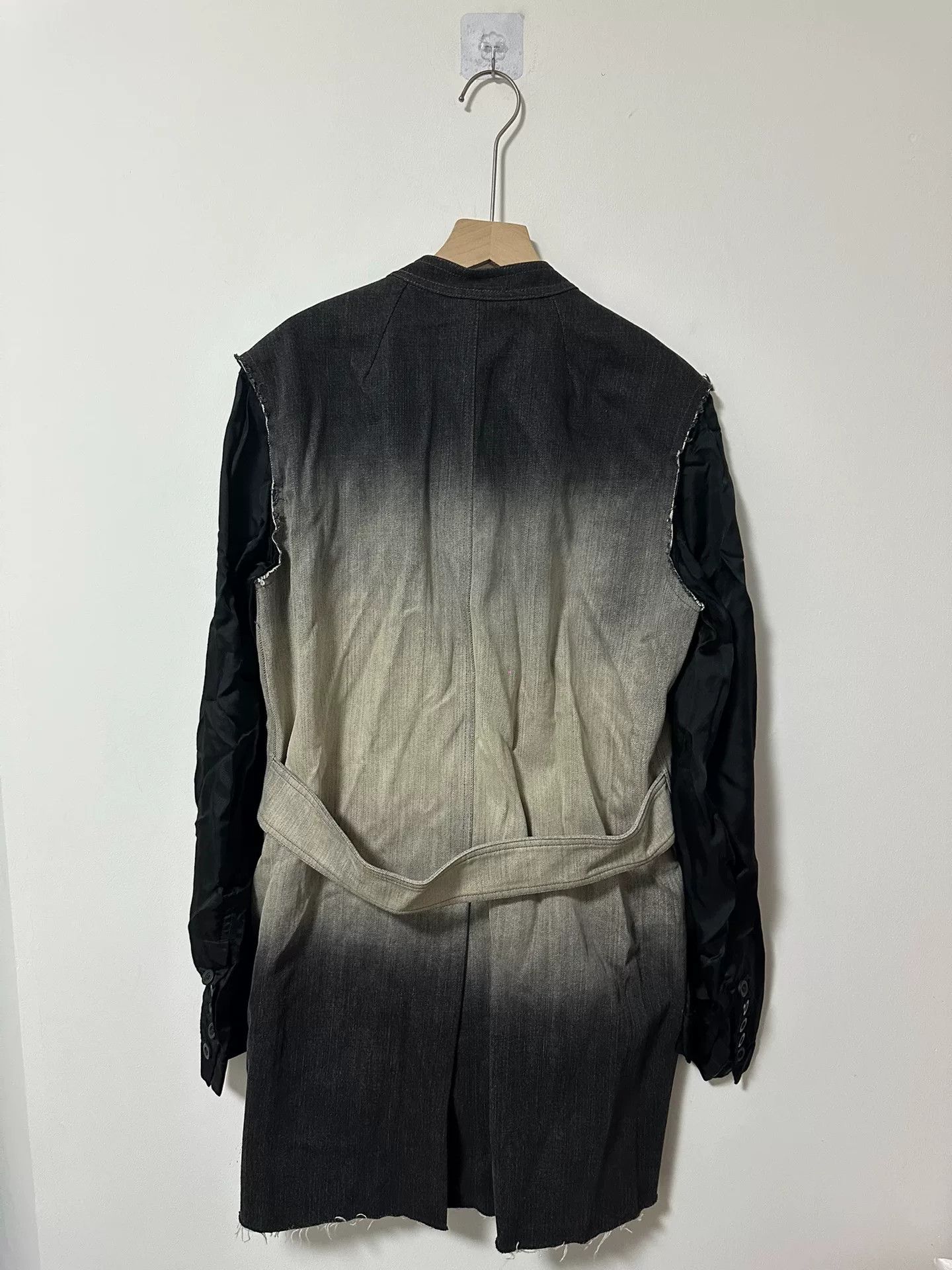 Rick Owens gradient denim jacket with contrast sleeves Size US L / EU 52-54 / 3 - 2 Thumbnail