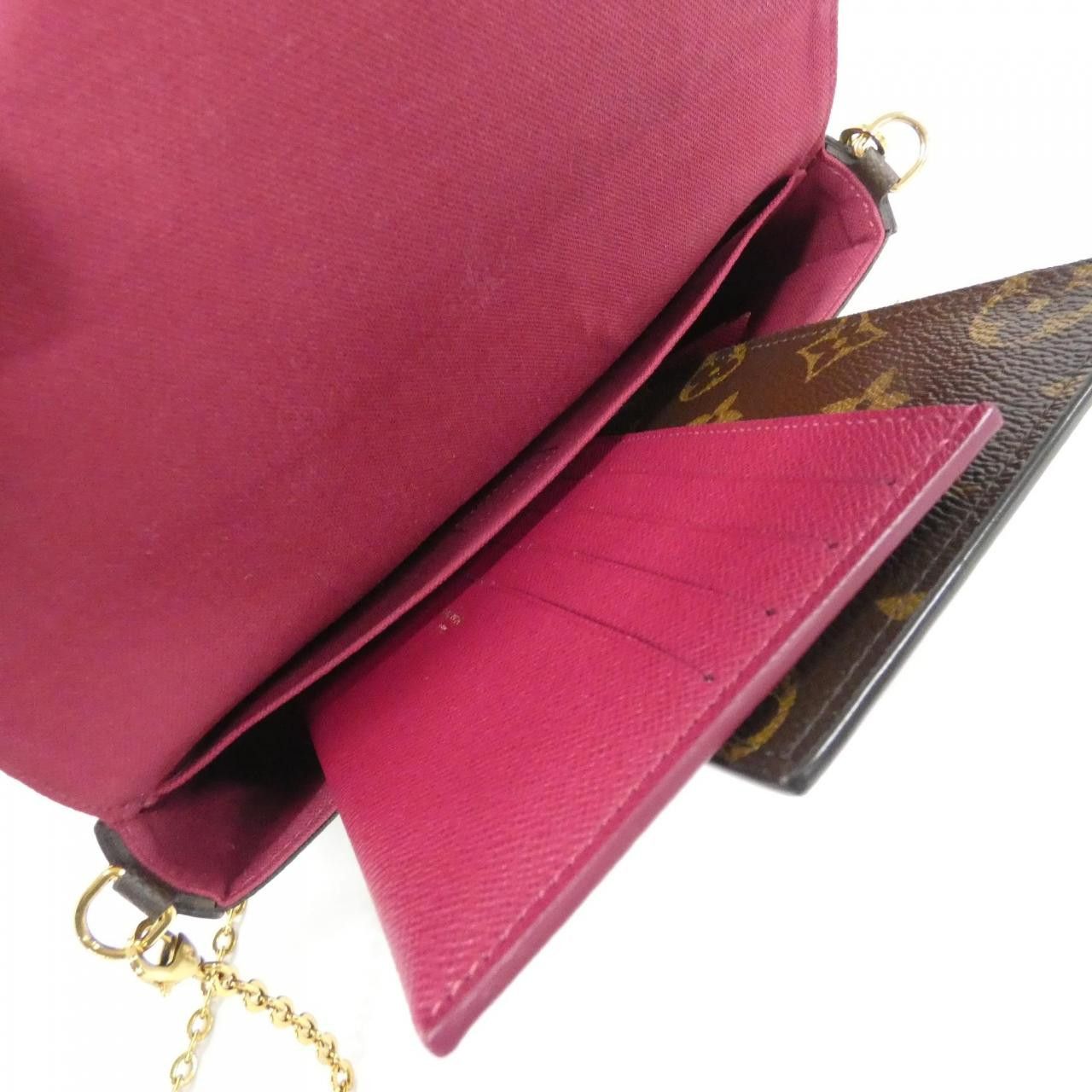 Louis Vuitton Louis Vuitton Louis Vuitton Pochette Felicie Monogram Shoulder Bag Canvas Shoulder Bag M61276 DUTY FREE for USA Size ONE SIZE - 9 Thumbnail
