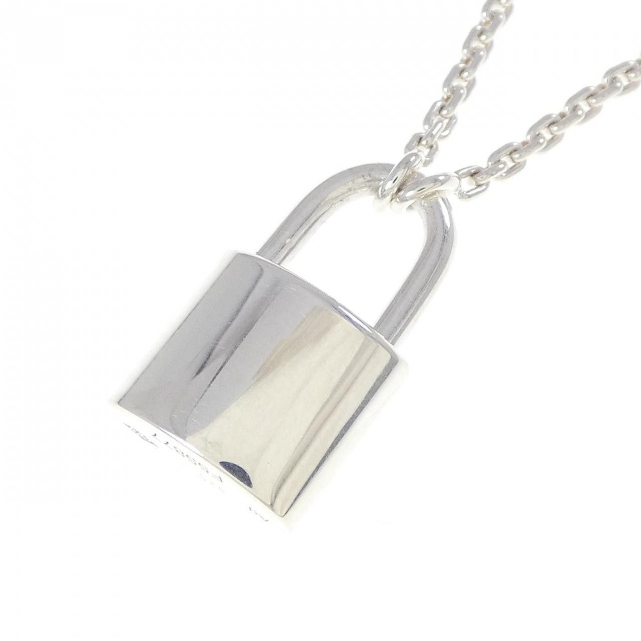 Louis Vuitton Louis Vuitton Louis Vuitton Lockit 925 Silver Necklace Metal Necklace Q93559 DUTY FREE for USA Size ONE SIZE - 4 Thumbnail