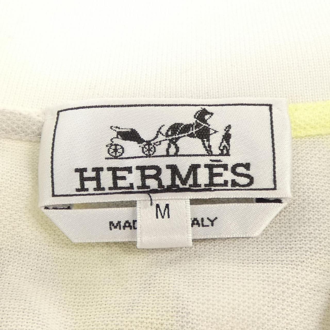 Hermes Hermes Hermes Polo Shirt M Cotton Tops DUTY FREE for USA Size ONE SIZE - 4 Thumbnail