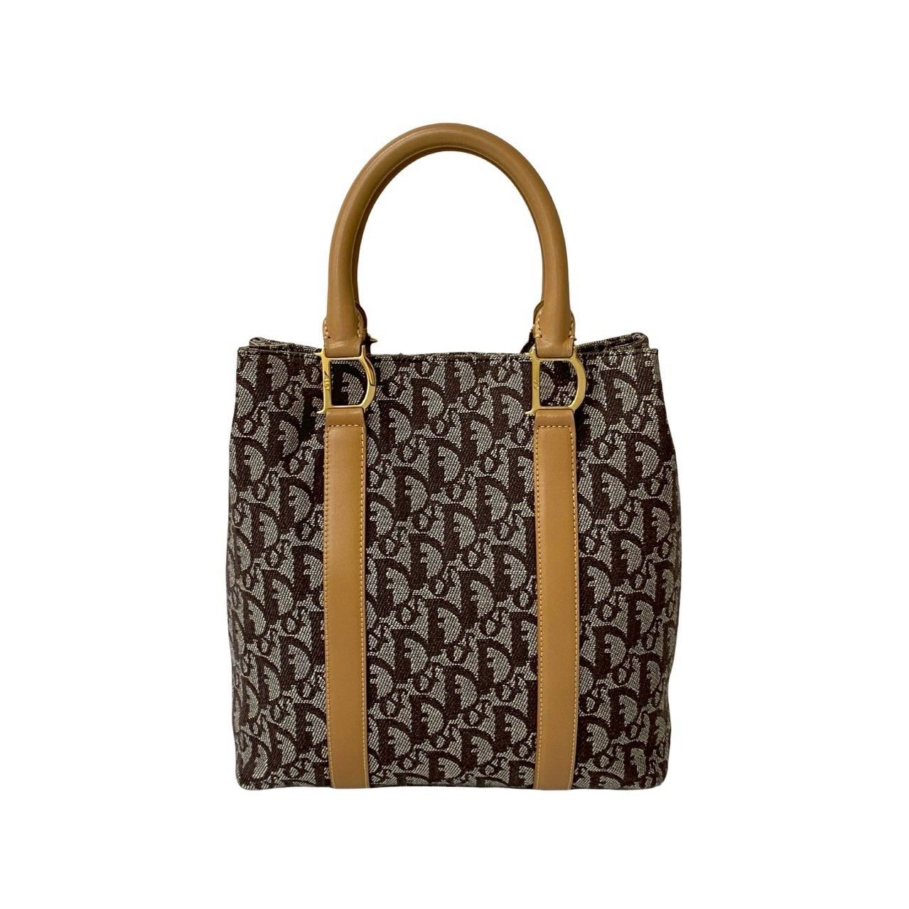 Dior Dior Christian Dior Trotter Canvas Leather Handbag Leather Handbag DUTY FREE for USA Size ONE SIZE - 4 Thumbnail