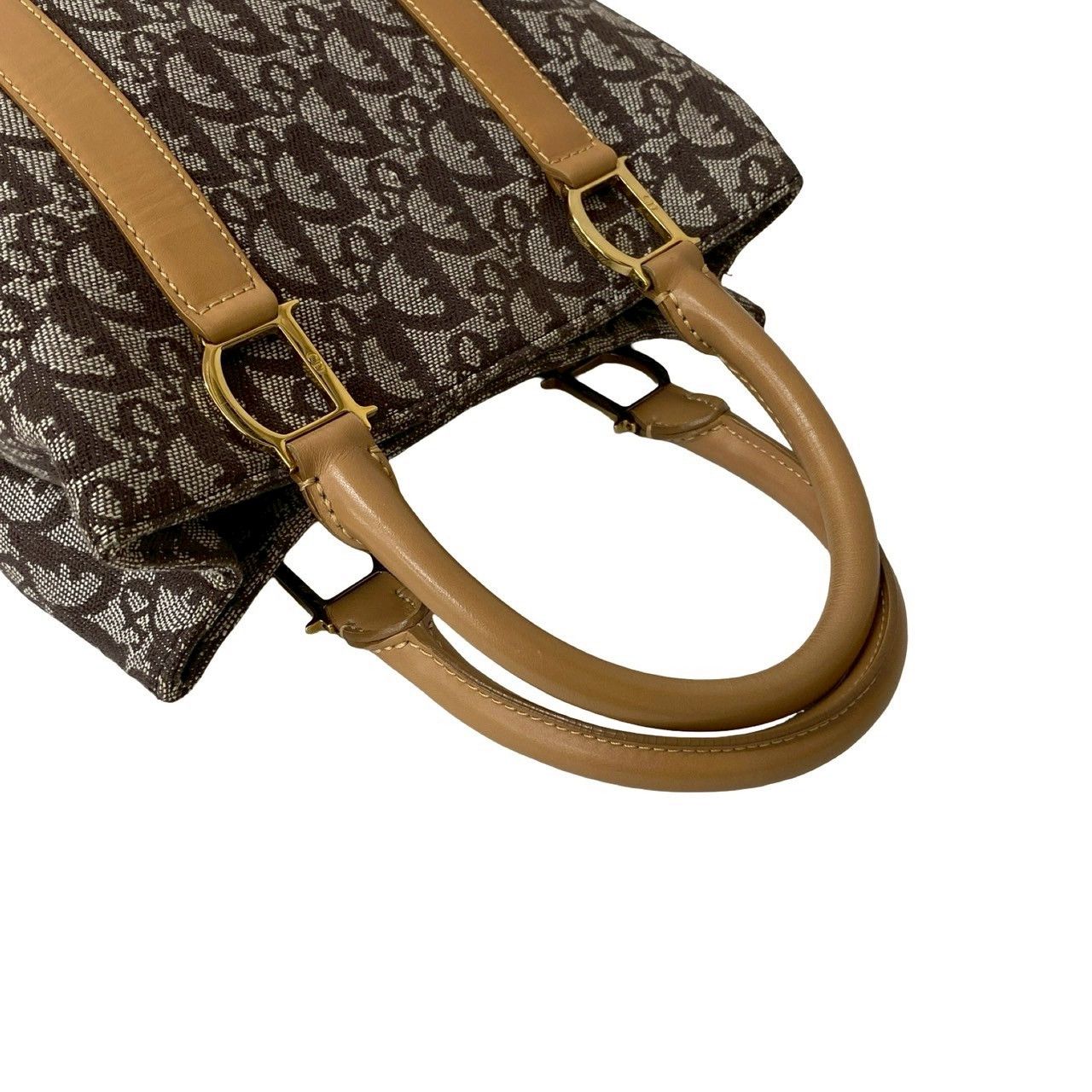 Dior Dior Christian Dior Trotter Canvas Leather Handbag Leather Handbag DUTY FREE for USA Size ONE SIZE - 5 Thumbnail