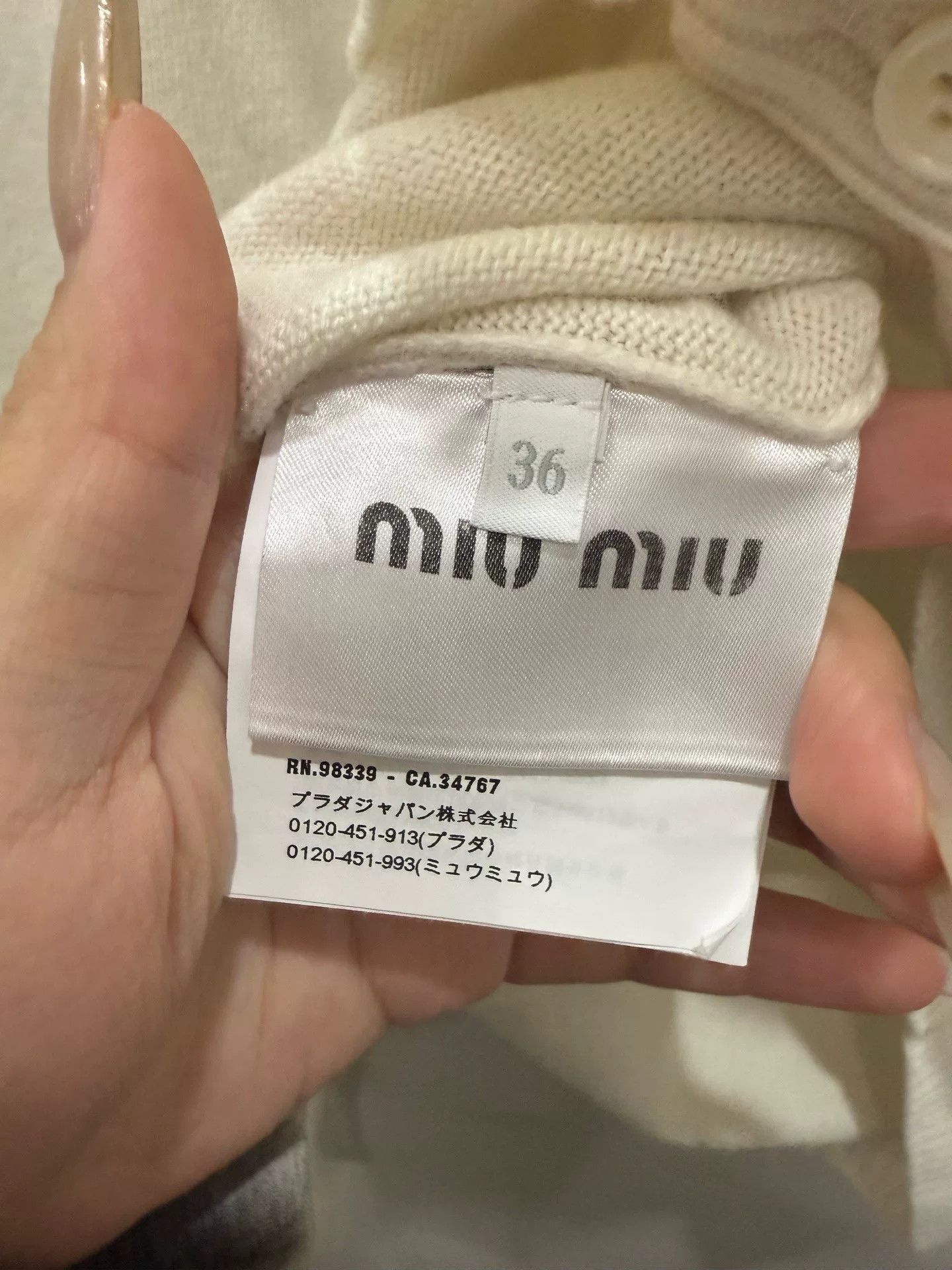 Miu Miu miumiu knitting small outerwear cardigan Size US S / EU 44-46 / 1 - 4 Thumbnail