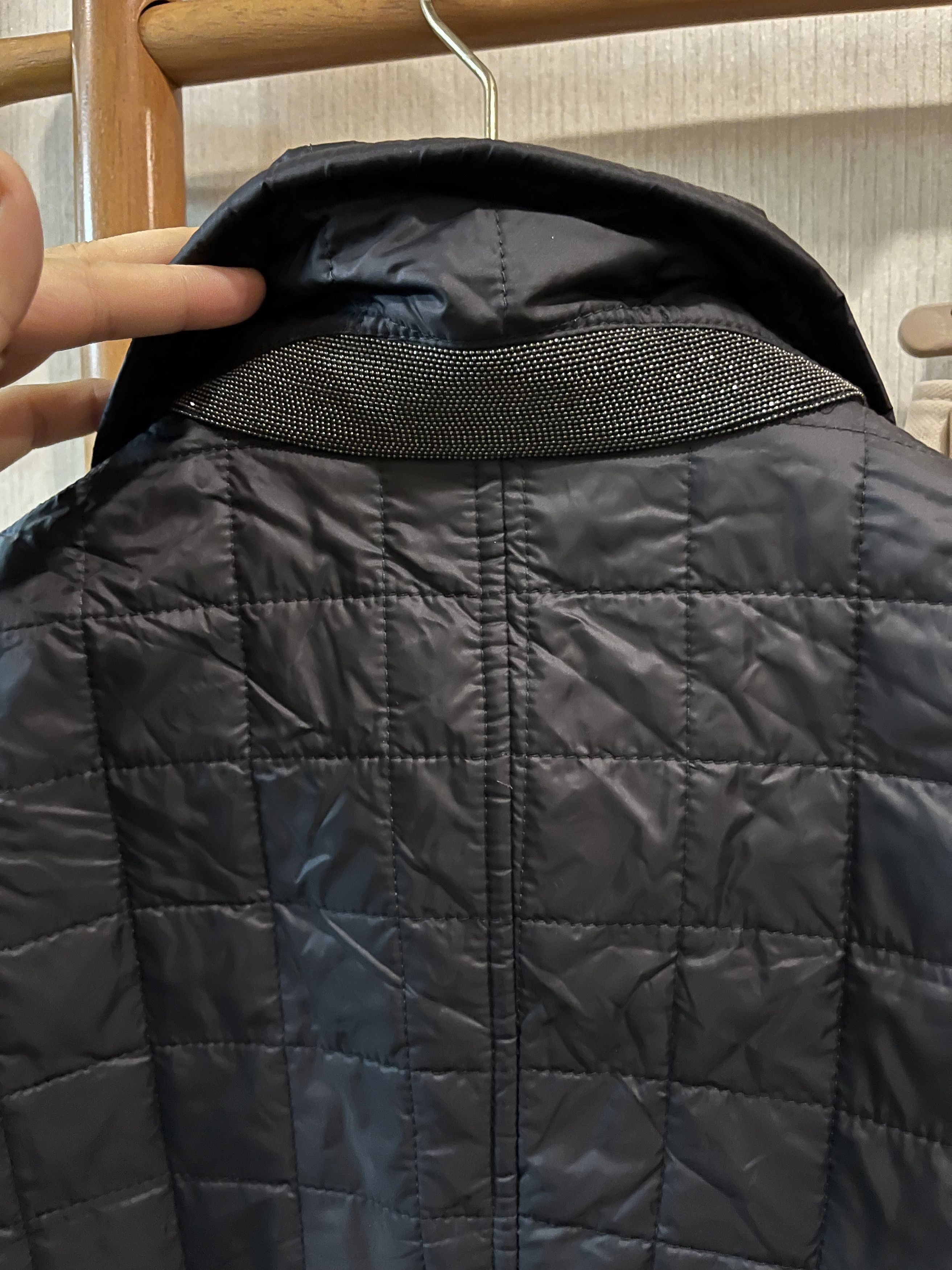 Brunello Cucinelli Brunello Cucinelli Quilted Cotton Short Jacket Size US M / EU 48-50 / 2 - 4 Thumbnail