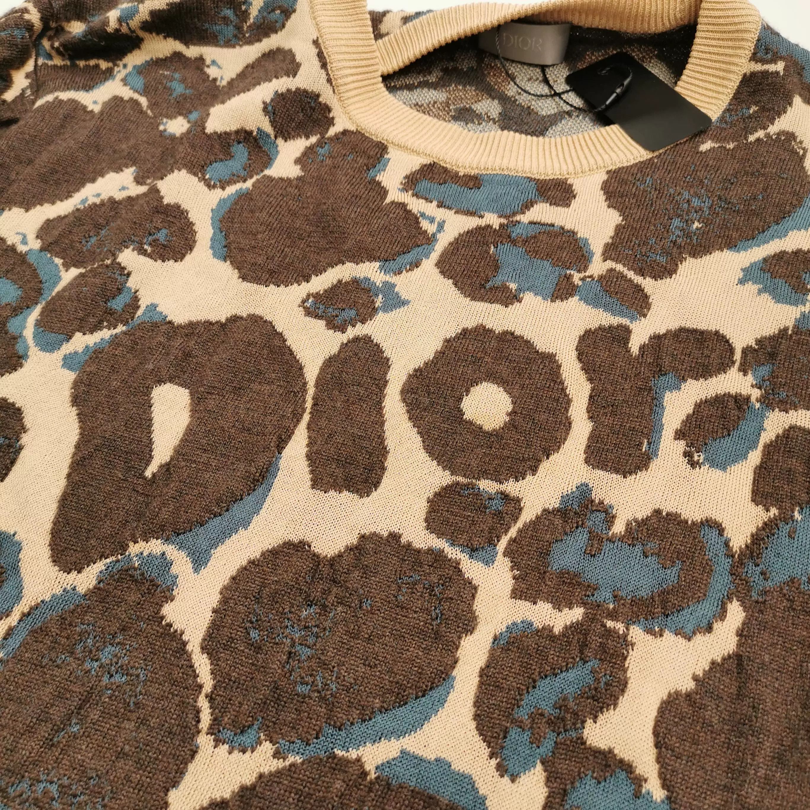 Dior dior color-blocked wool knitted t-shirt Size US M / EU 48-50 / 2 - 3 Thumbnail
