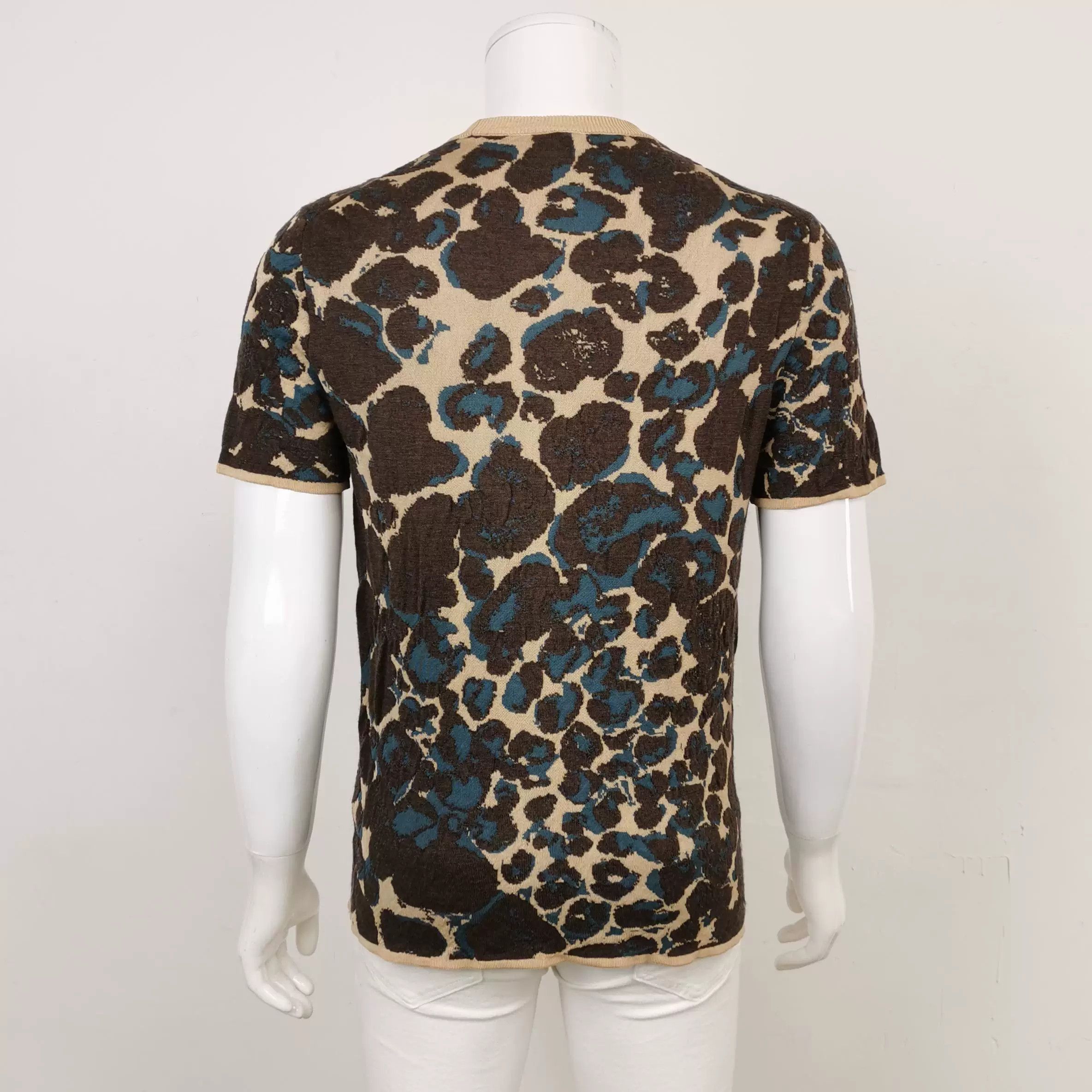 Dior dior color-blocked wool knitted t-shirt Size US M / EU 48-50 / 2 - 2 Thumbnail