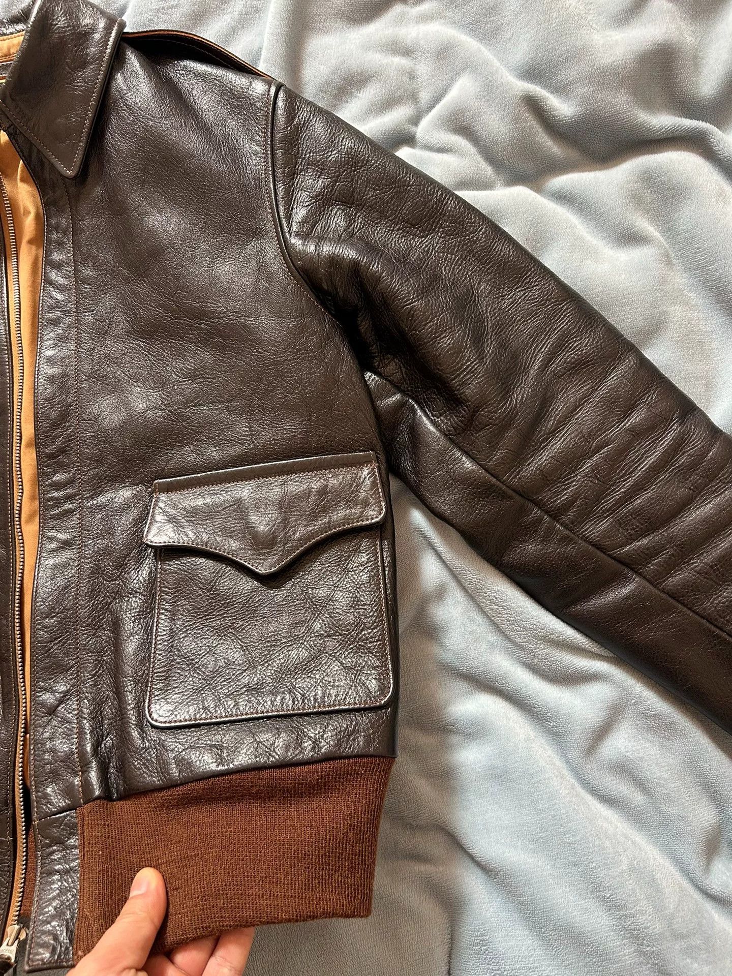The Real McCoy's the real mccoy a2 tea core leather jacket Size US S / EU 44-46 / 1 - 4 Thumbnail