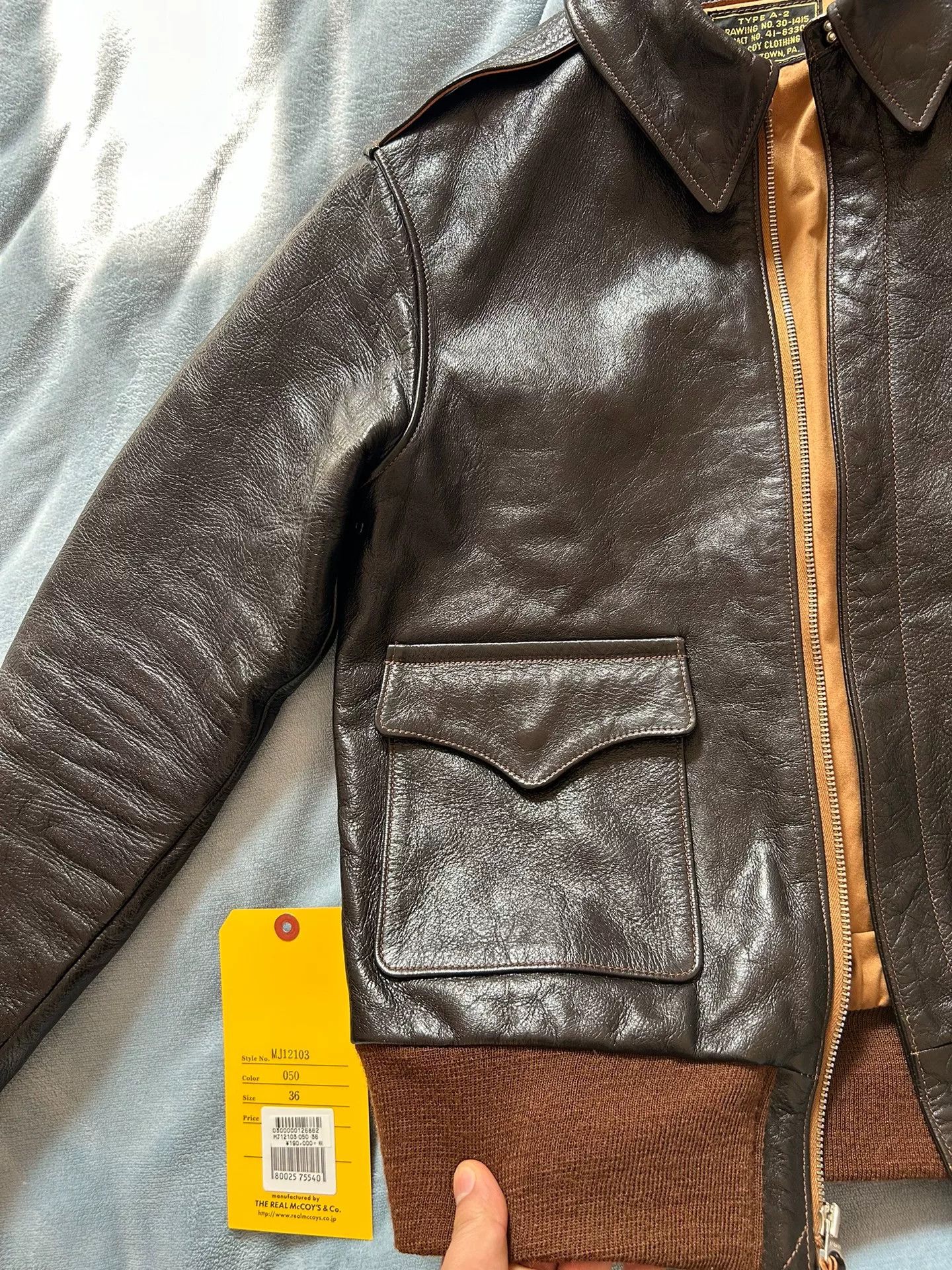 The Real McCoy's the real mccoy a2 tea core leather jacket Size US S / EU 44-46 / 1 - 3 Thumbnail