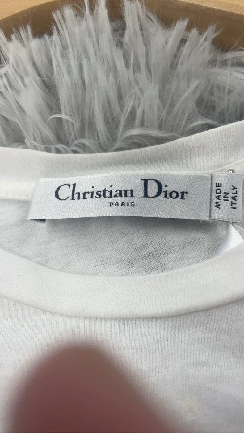 Dior Dior Butterfly Print White T-Shirt Size US S / EU 44-46 / 1 - 3 Thumbnail
