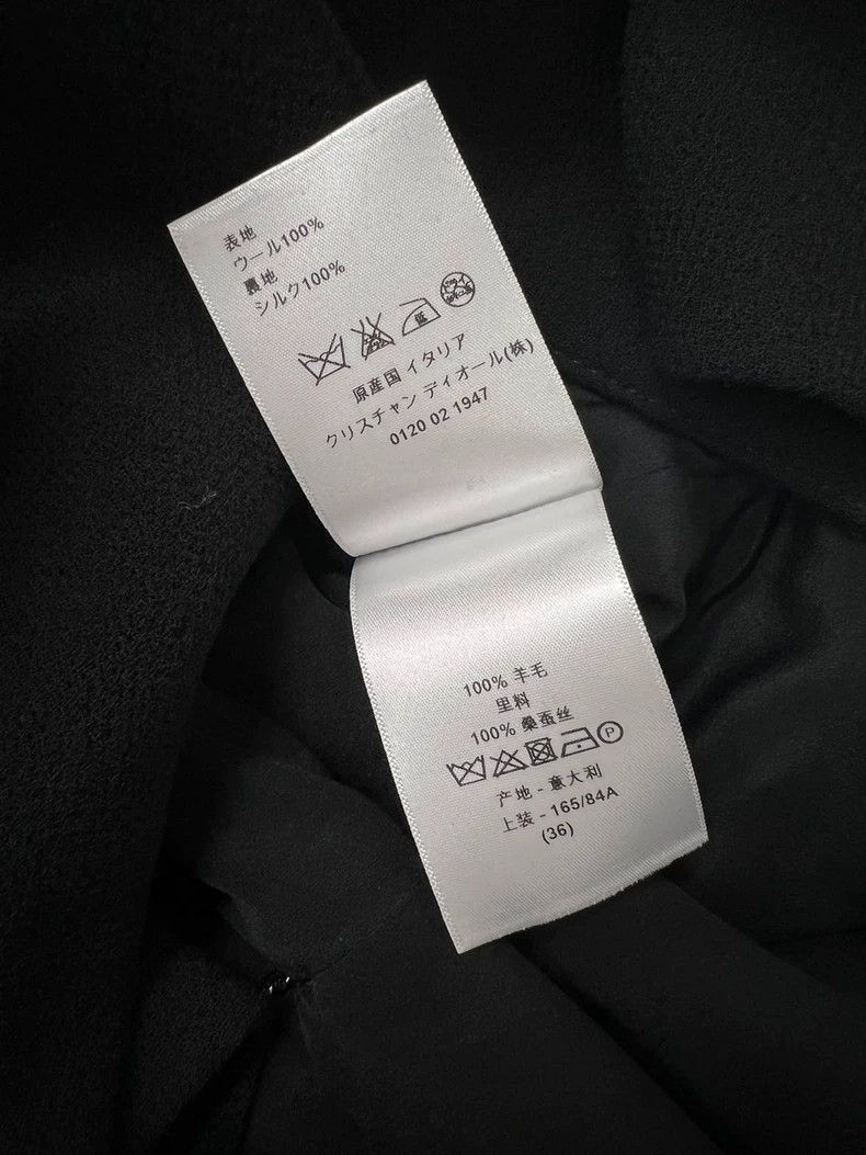Dior Dior Black Wool Mid-Length Coat Size US S / EU 44-46 / 1 - 6 Thumbnail