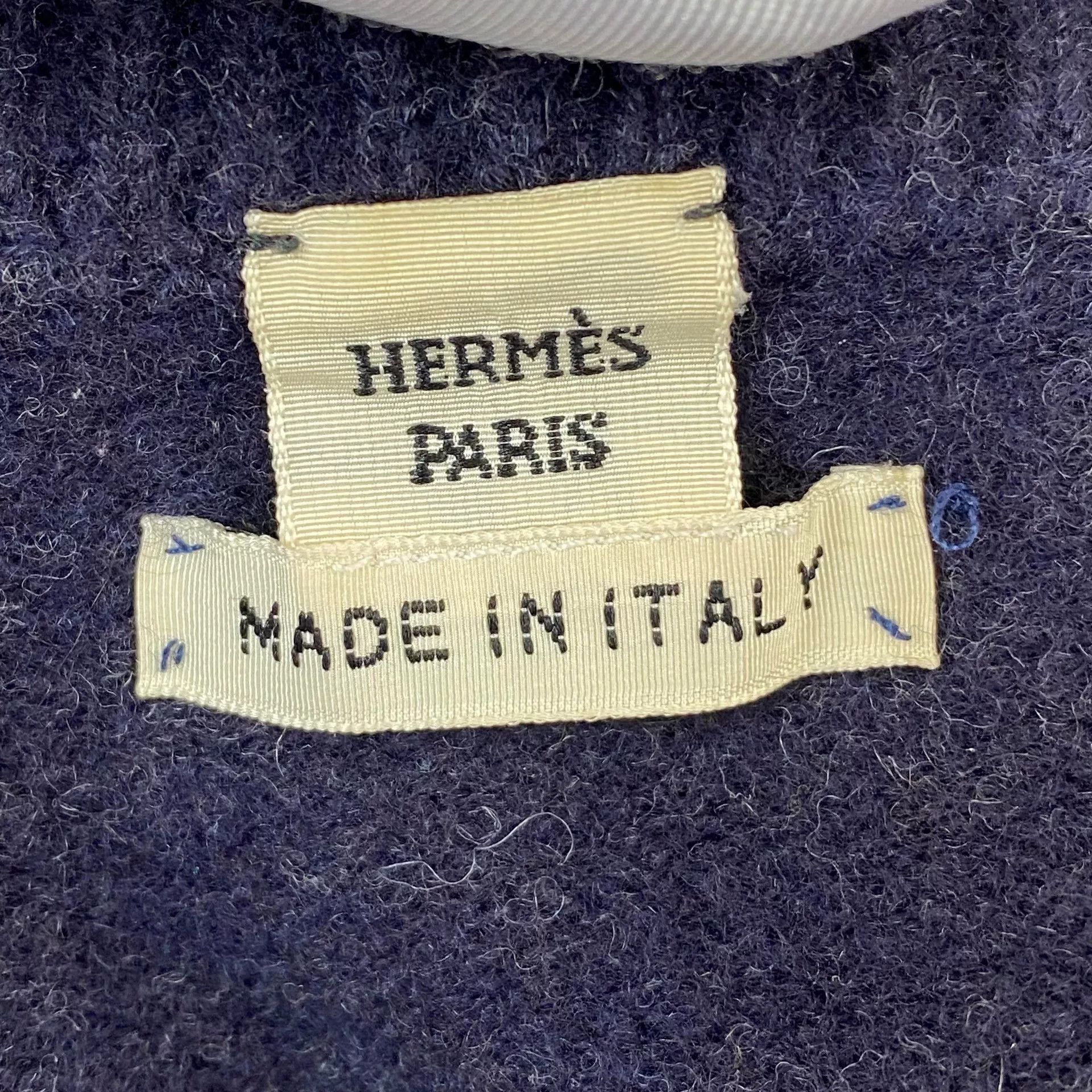 Hermes Hermes Dark Wool Coat Size 34 Size US XS / EU 42 / 0 - 5 Thumbnail
